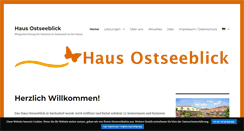 Desktop Screenshot of haus-ostseeblick-sierksdorf.de