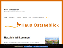 Tablet Screenshot of haus-ostseeblick-sierksdorf.de